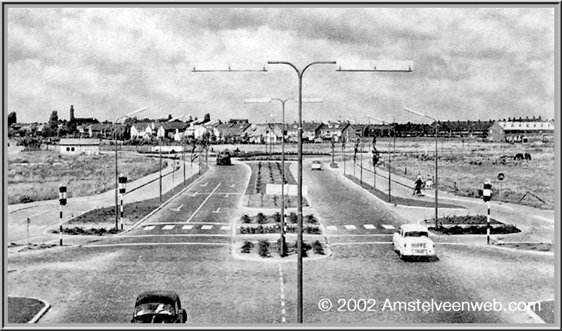 Uitzicht vanuit de van Hallweg in Amstelveen