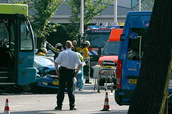 Aanrijding bus