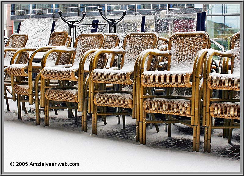 Amstelveen sneeuw Stadshart