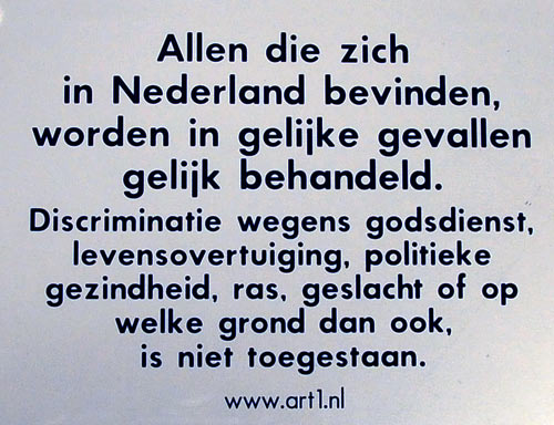 Discriminatie Amstelveen