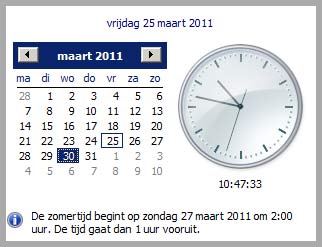 windows klok  Amstelveen